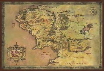 Плакат The Lord of the Rings - Middle Earth