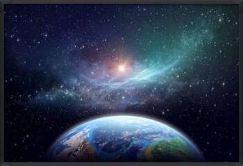 Плакат Exoplanet in deep space