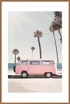Плакат Pink van