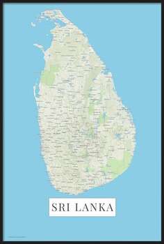 Плакат Sri Lanka color